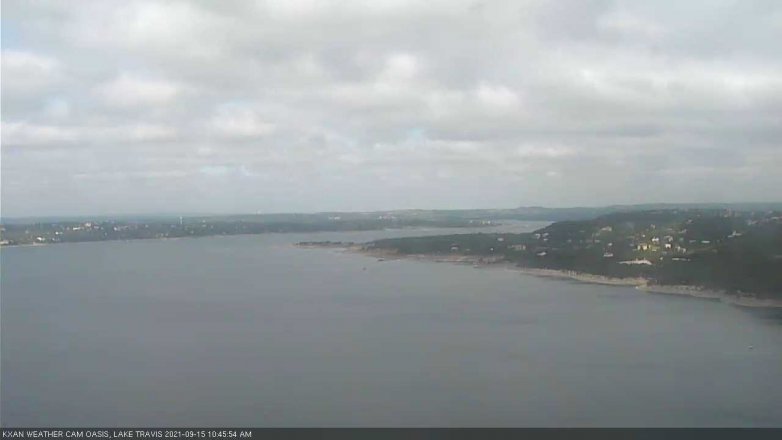 Lake Travis webcam, September 15, 2021 10:45 AM CT