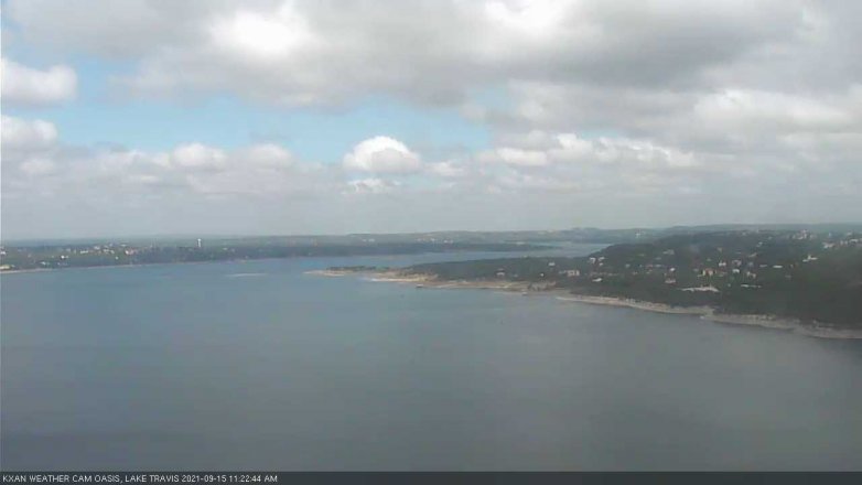 Lake Travis webcam, September 15, 2021 11:25 AM CT