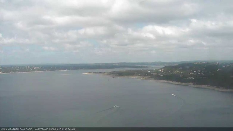 Lake Travis webcam, September 15, 2021 11:45 AM CT