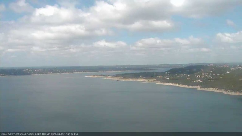Lake Travis webcam, September 15, 2021 12:00 PM CT