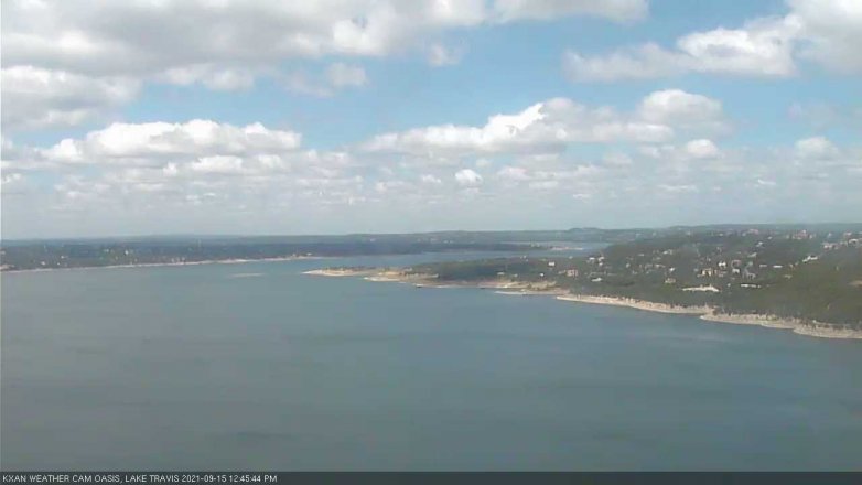 Lake Travis webcam, September 15, 2021 12:45 PM CT