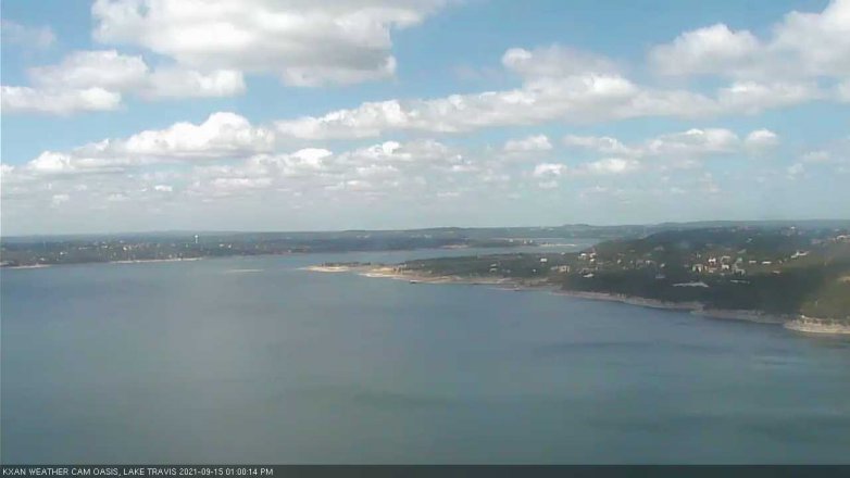 Lake Travis webcam, September 15, 2021 1:00 PM CT