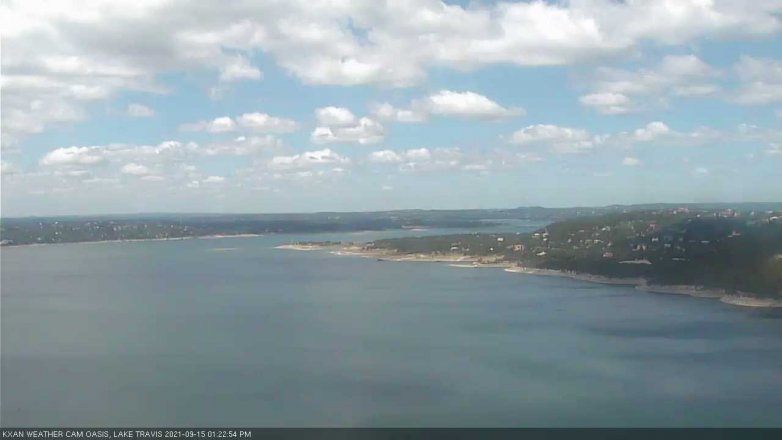 Lake Travis webcam, September 15, 2021 1:25 PM CT