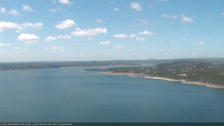Lake Travis webcam, September 15, 2021 2:00 PM CT