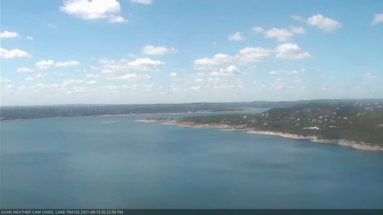 Lake Travis webcam, September 15, 2021 2:25 PM CT