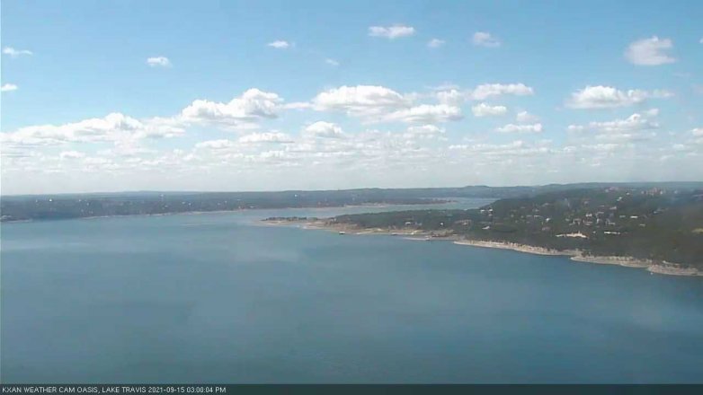 Lake Travis webcam, September 15, 2021 3:00 PM CT