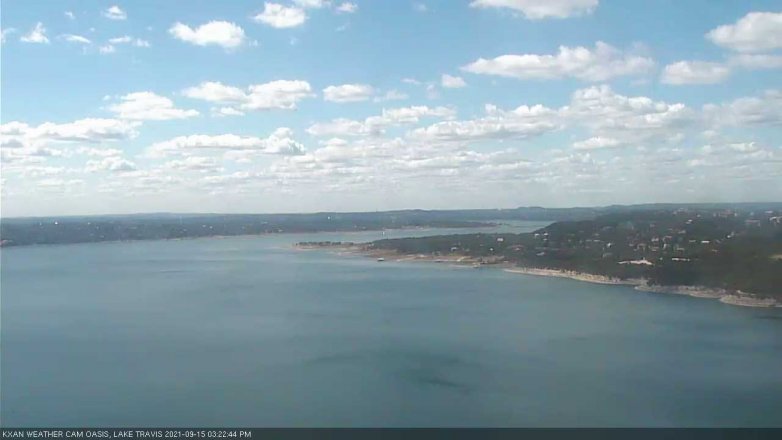Lake Travis webcam, September 15, 2021 3:25 PM CT