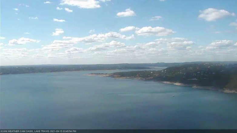 Lake Travis webcam, September 15, 2021 3:45 PM CT