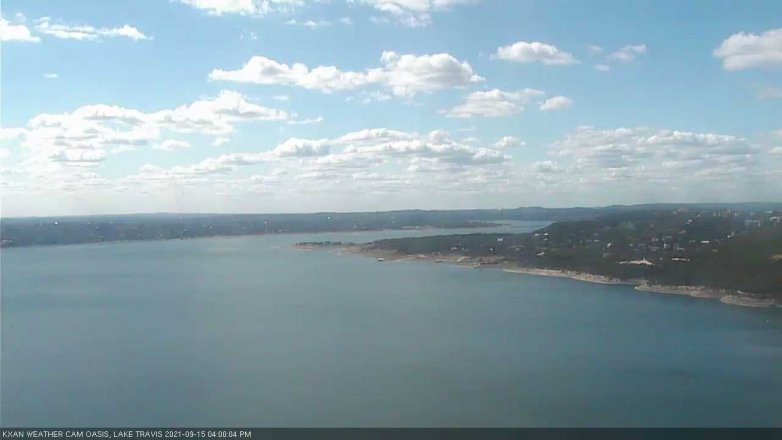 Lake Travis webcam, September 15, 2021 4:00 PM CT