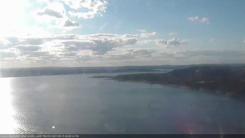 Lake Travis webcam, September 15, 2021 6:00 PM CT