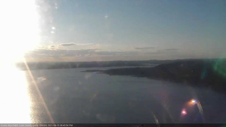 Lake Travis webcam, September 15, 2021 6:45 PM CT