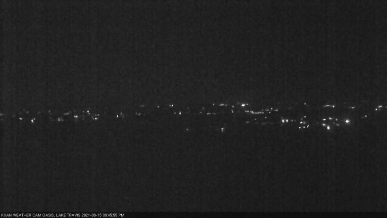 Lake Travis webcam, September 15, 2021 8:45 PM CT