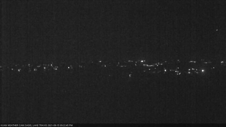 Lake Travis webcam, September 15, 2021 9:25 PM CT
