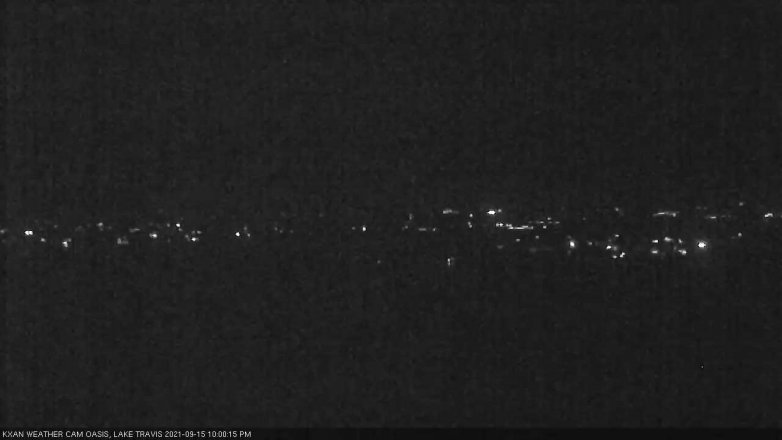 Lake Travis webcam, September 15, 2021 10:00 PM CT