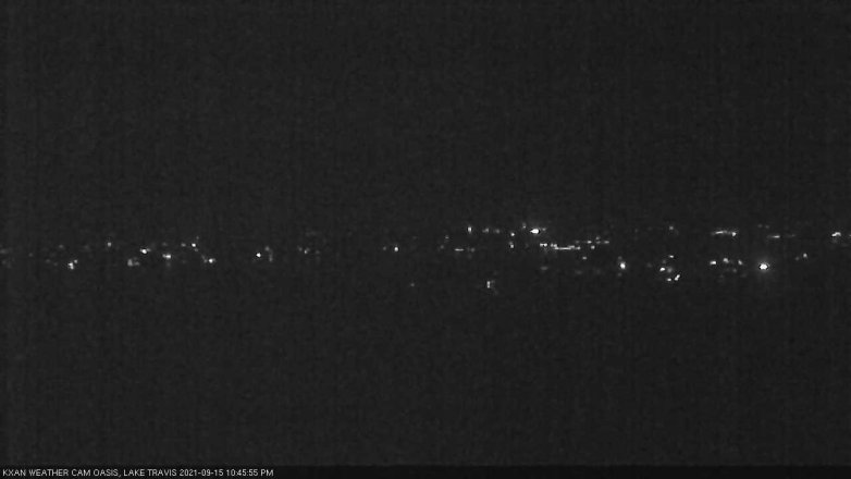 Lake Travis webcam, September 15, 2021 10:45 PM CT