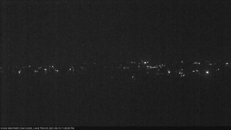 Lake Travis webcam, September 15, 2021 11:00 PM CT