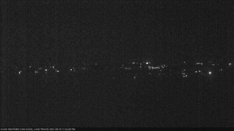 Lake Travis webcam, September 15, 2021 11:25 PM CT