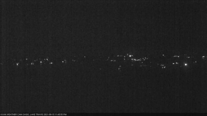 Lake Travis webcam, September 15, 2021 11:45 PM CT