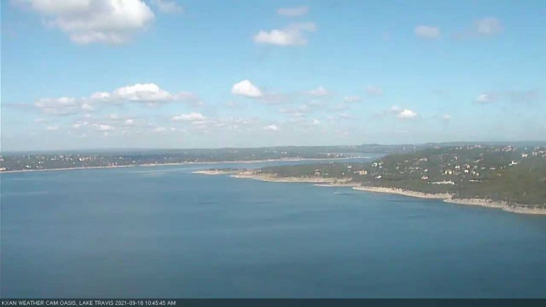 Lake Travis webcam, September 16, 2021 10:45 AM CT