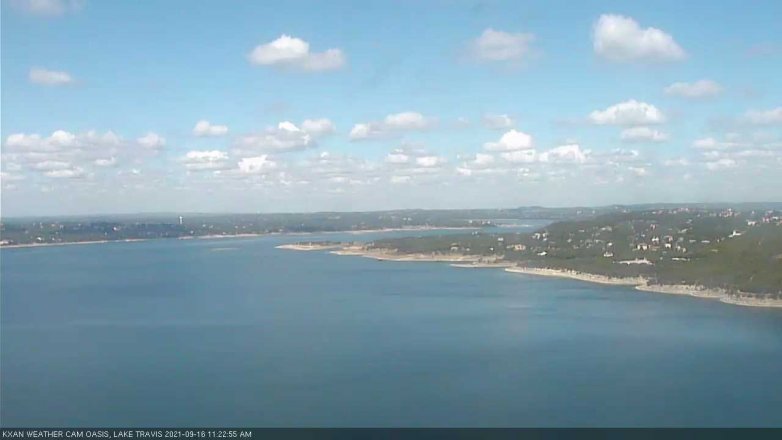 Lake Travis webcam, September 16, 2021 11:25 AM CT