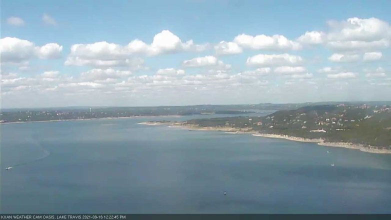Lake Travis webcam, September 16, 2021 12:25 PM CT