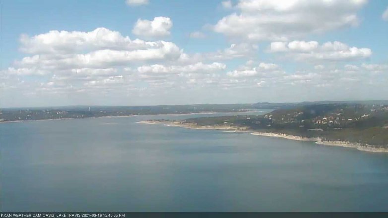 Lake Travis webcam, September 16, 2021 12:45 PM CT