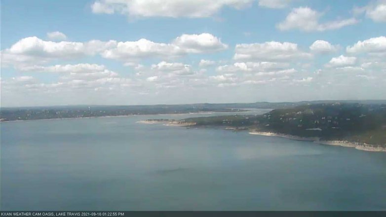 Lake Travis webcam, September 16, 2021 1:25 PM CT