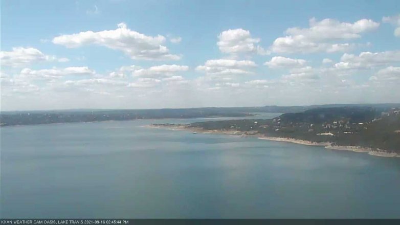 Lake Travis webcam, September 16, 2021 2:45 PM CT