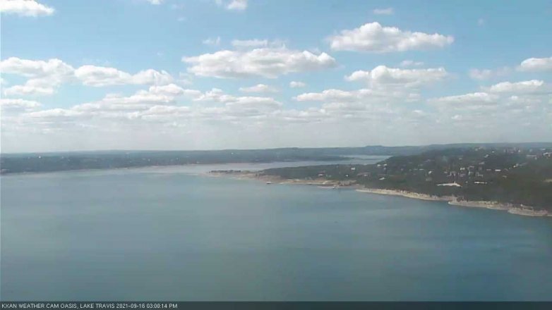 Lake Travis webcam, September 16, 2021 3:00 PM CT