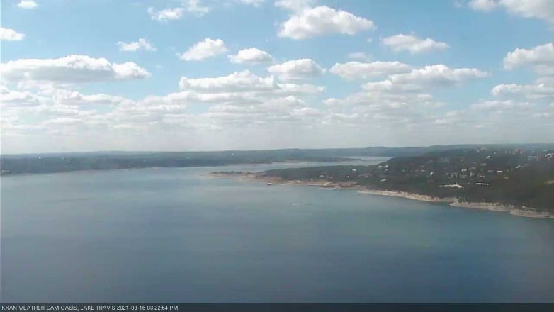 Lake Travis webcam, September 16, 2021 3:25 PM CT
