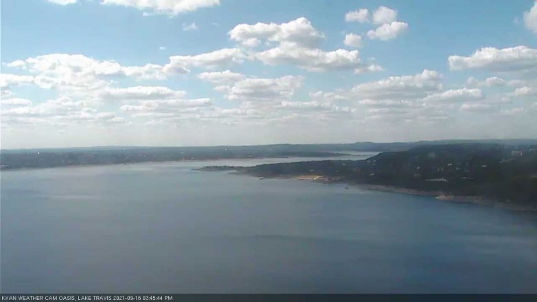 Lake Travis webcam, September 16, 2021 3:45 PM CT
