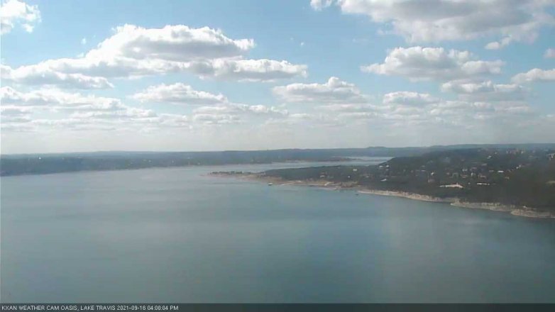 Lake Travis webcam, September 16, 2021 4:00 PM CT
