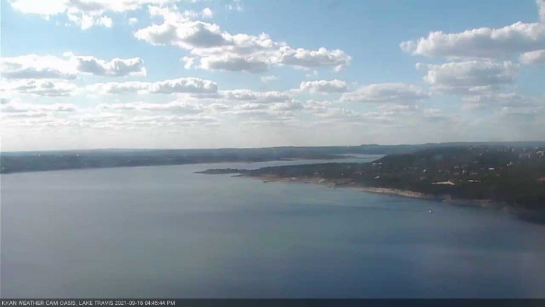 Lake Travis webcam, September 16, 2021 4:45 PM CT