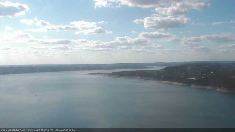 Lake Travis webcam, September 16, 2021 5:00 PM CT
