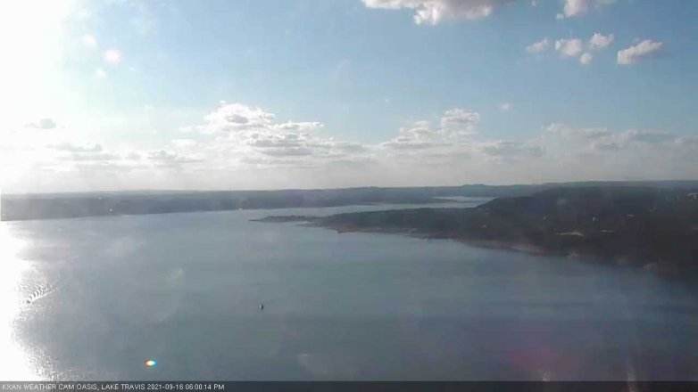 Lake Travis webcam, September 16, 2021 6:00 PM CT