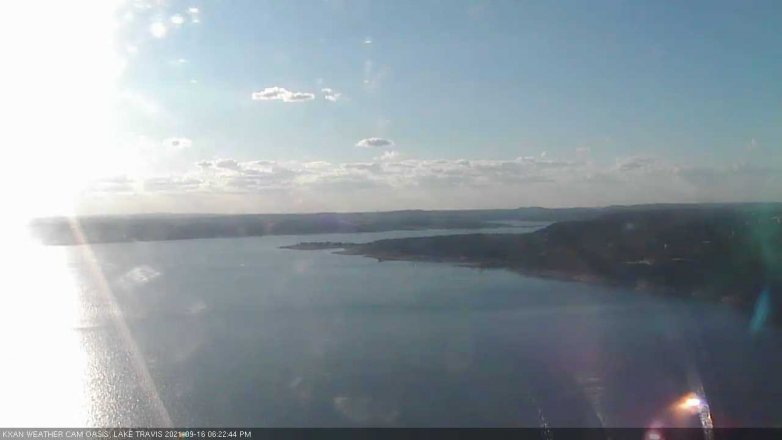 Lake Travis webcam, September 16, 2021 6:25 PM CT