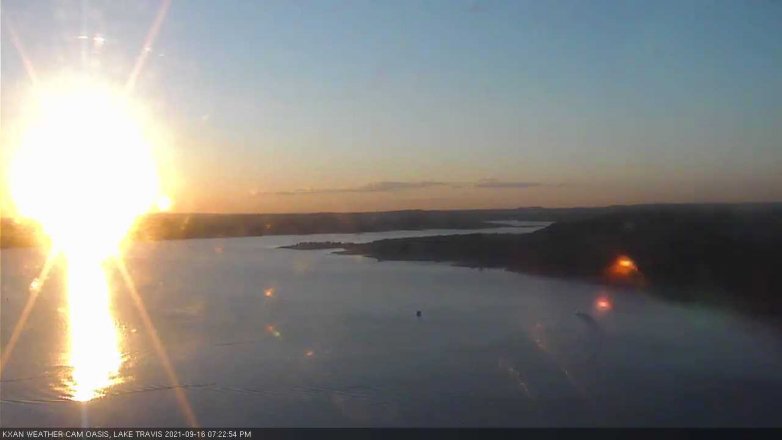 Lake Travis webcam, September 16, 2021 7:25 PM CT