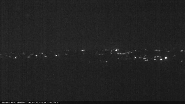 Lake Travis webcam, September 16, 2021 8:45 PM CT