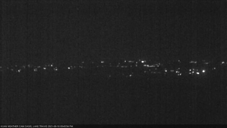 Lake Travis webcam, September 16, 2021 9:45 PM CT