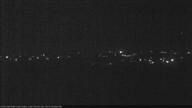 Lake Travis webcam, September 16, 2021 10:45 PM CT