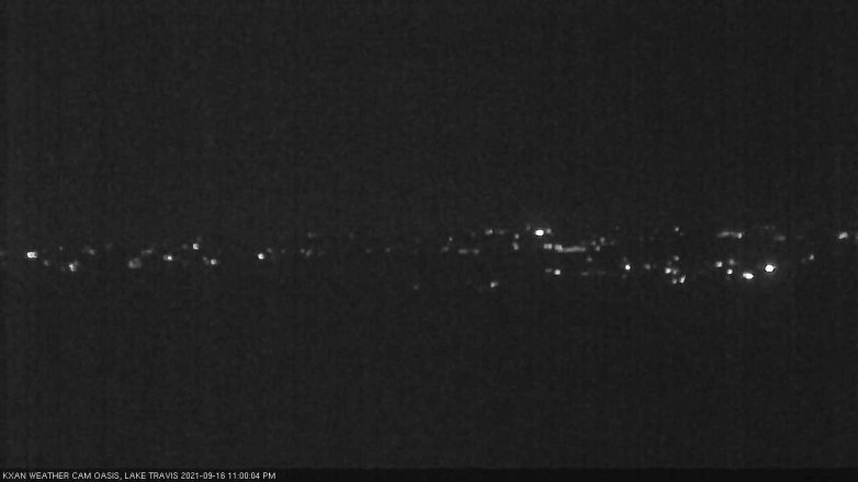Lake Travis webcam, September 16, 2021 11:00 PM CT