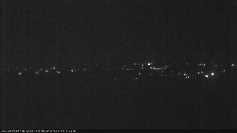 Lake Travis webcam, September 16, 2021 11:25 PM CT