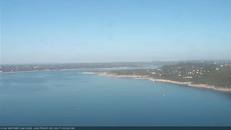 Lake Travis webcam, September 17, 2021 10:25 AM CT