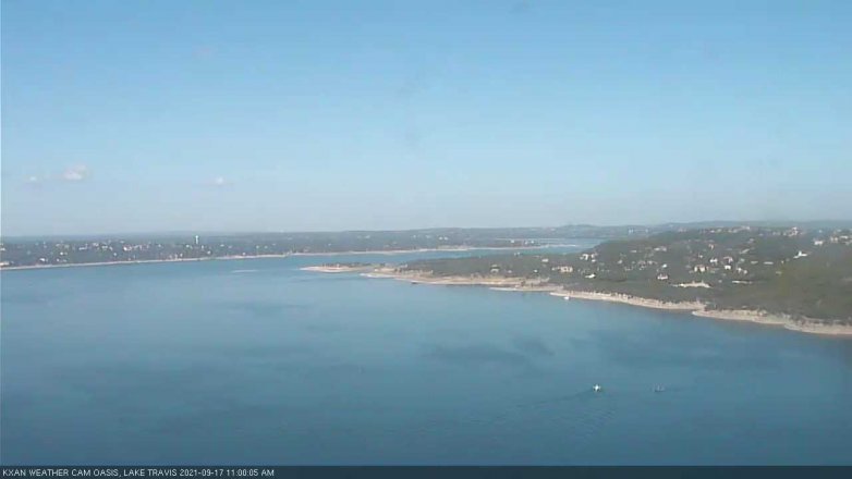 Lake Travis webcam, September 17, 2021 11:00 AM CT