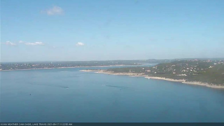 Lake Travis webcam, September 17, 2021 11:25 AM CT