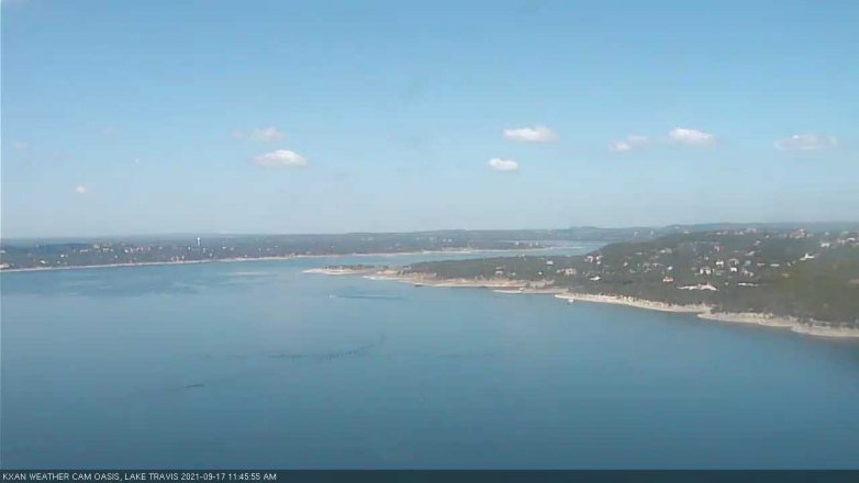 Lake Travis webcam, September 17, 2021 11:45 AM CT