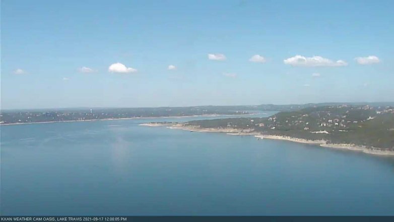 Lake Travis webcam, September 17, 2021 12:00 PM CT