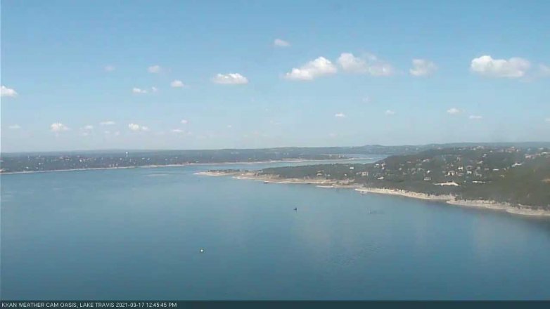 Lake Travis webcam, September 17, 2021 12:45 PM CT