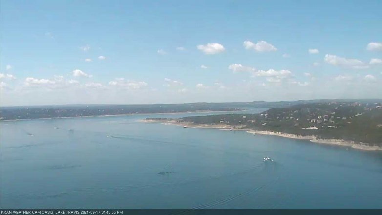 Lake Travis webcam, September 17, 2021 1:45 PM CT