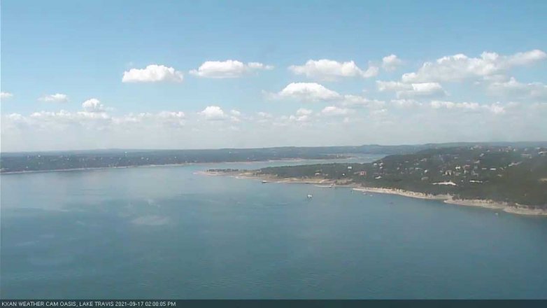 Lake Travis webcam, September 17, 2021 2:00 PM CT